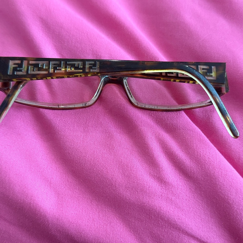 Fendi Tortoise Shell Rectangular Glasses - image 2